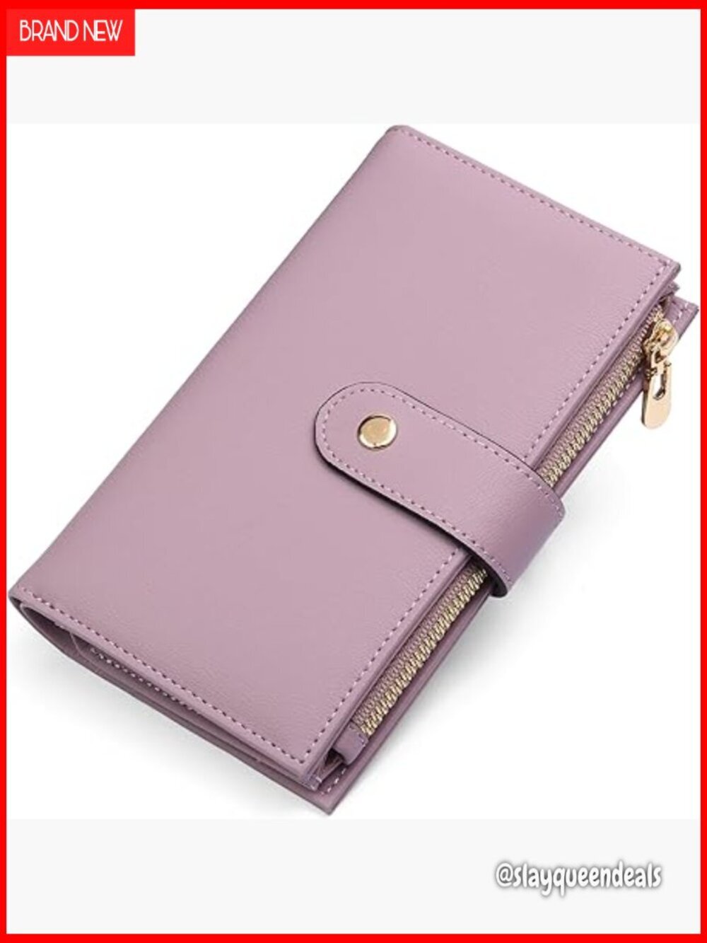 RFID Blocking Leather Trifold Wallet with Pen Holder and Multiple Compartments